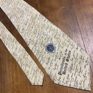 Novelty president silk neck tie